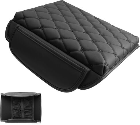 SXCY for 2024 2025 Tesla Cybertruck Armrest Cover Pad for Tesla Cybertruck 2024 2025 Accessories 2025 Cybertruck Center Console Cover 2025 Cybertruck Middle Console Cover (Pad w/Argyle&Black Dots) in Saudi Arabia