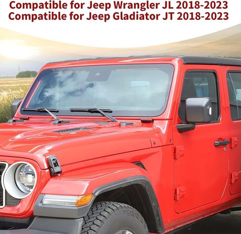for Jeep JL Windshield Hinge Trim Cover for Jeep Wrangler JL JLU Gladiator JT 2018-Present Blue Exterior Accessories 2pcs in Kuwait