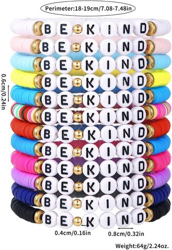 Friendship Bracelets Boho Stackable Bracelets for Women Beach Jewelry Surfer Heishi Clay Bead Bracelets in Saudi Arabia
