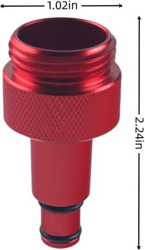 محول DeWhel Flush W/O-Ring مخرج المياه الخيوط المناسب متوافق مع Seadoo Ref No. 295500473 الألومنيوم الأسود in Kuwait