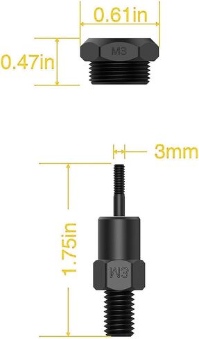 Replacement Mandrel for Rivet Nut Tool Kit Rivnut Tool, Rivet Nut Mandrel & Nose Piece, 8-32 in Saudi Arabia