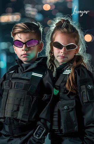 Futuristic Y2k Kids Sunglasses for Little Girls Boys in Saudi Arabia