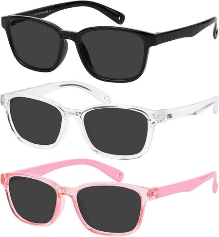 Yogo Vision Toddler Sunglasses Polarized Little Kids Sunglasses for Girls Boys Age 2-6 Pack of 3 in Saudi Arabia