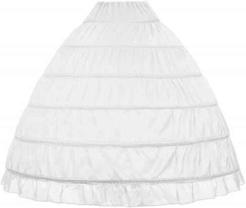 Full A-line 6 Hoop Floor-Length Bridal Dress Gown Slip Petticoat in Saudi Arabia