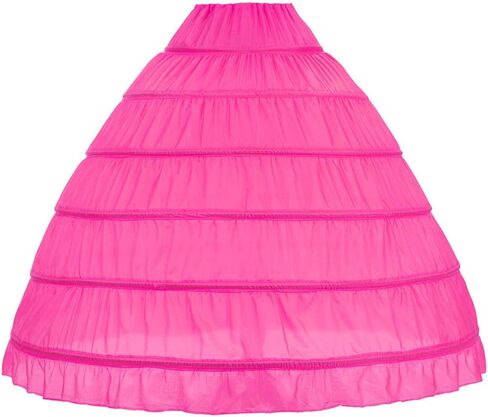 Full A-line 6 Hoop Floor-Length Bridal Dress Gown Slip Petticoat in Saudi Arabia
