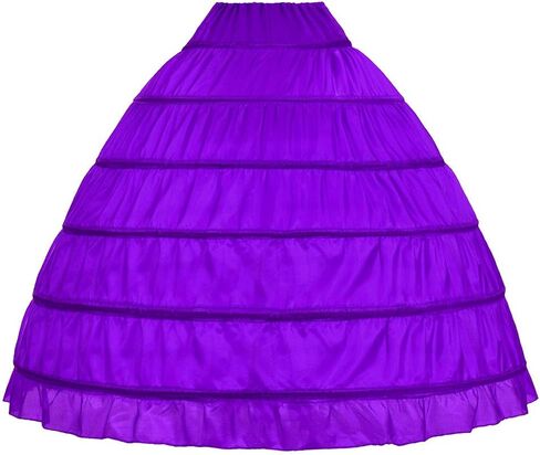 Full A-line 6 Hoop Floor-Length Bridal Dress Gown Slip Petticoat in Saudi Arabia