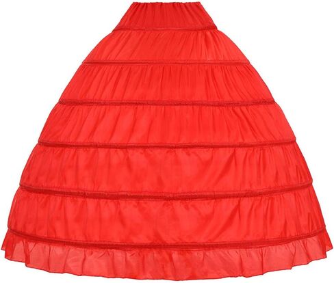 Full A-line 6 Hoop Floor-Length Bridal Dress Gown Slip Petticoat in Saudi Arabia