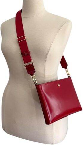 Tory Burch Womens 148314 Blake Swingpack Pebbled Leather Crossbody Shoulder Bag, in Saudi Arabia