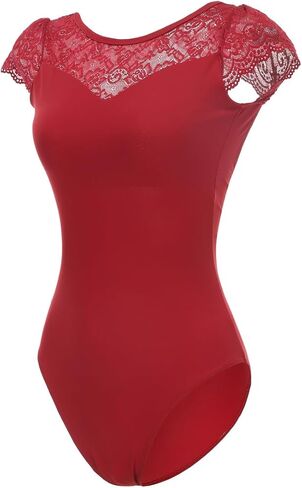 Women's Short Sleeve Leotards for Ballet Dance Costumes in Kuwait