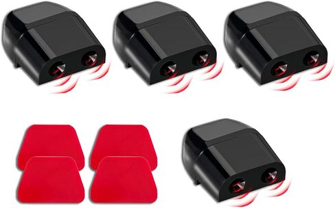 4PCS Deer Whistles for Car, Automotive Deer Warning Whistle Devices, Vehicle Deer Warning Devices Horn Sensor, Universal Animal Alert Car Accessories (Black) in Saudi Arabia