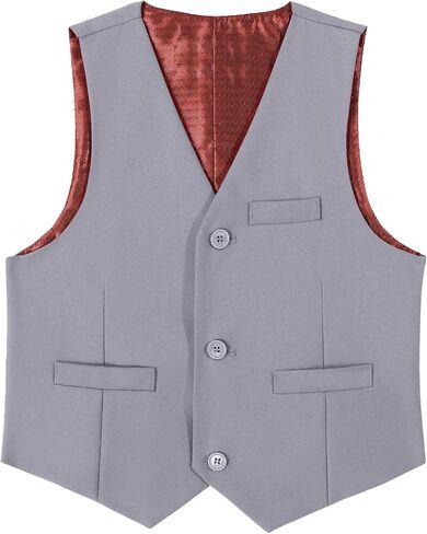 Boys Formal Suit Vest Solid Vest for Toddler Kids Formal Wedding Outfit in Saudi Arabia