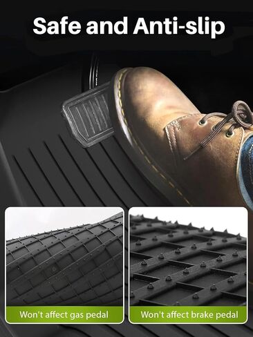 Tesla Model Y Floor Mats for 2025, 8PCS All Weather Full Set Cargo Liners Accessories, 3D TPE Odorless Floor Mat Trunk Frunk Rear Well Mats Custom for 5-Seater(Not Fit 7Seat) in Kuwait