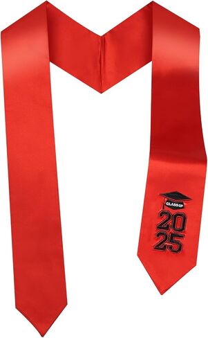 TFTAFAN Graduation Stoles grad Honor Stoles Embroidered CLASS OF 2025 Sash for High School, College, Bachelor, Degrees in Kuwait