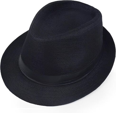 قبعات Giroir Fedora للرجال نساء قصير الحافة للجنسين سمر الشاطئ على طراز 1920s إكسسوارات الحفلات in Kuwait
