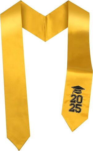 TFTAFAN Graduation Stoles grad Honor Stoles Embroidered CLASS OF 2025 Sash for High School, College, Bachelor, Degrees in Kuwait