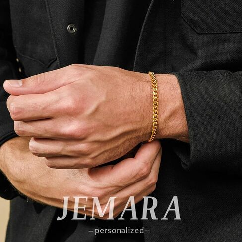 3Pcs Stainless Steel Mens Bracelet,Adjustable Sturdy Silver Cuban Chain Bracelet Set for Men in Saudi Arabia