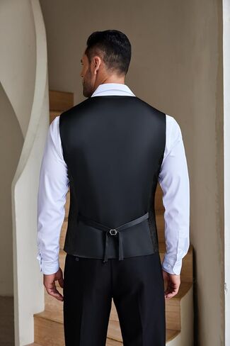 COOFANDY Men Casual Suit Vest Formal Dress Vest Slim Fit Waistcoat Business Wedding in Saudi Arabia