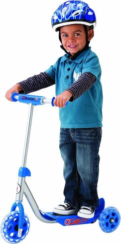 Razor A3 Kick Scooter for Kids - Larger Wheels, Front Suspension, Wheelie Bar, Lightweight, Foldable, and Adjustable Handlebars in Saudi Arabia