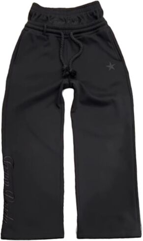 Double Waisted Sweatpants Men Y2k Baggy Sweatpants Drawstring Wide Leg Gym Workout Pants Loose Vintage Grunge Pants in Saudi Arabia