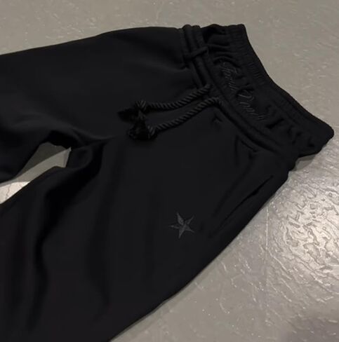 Double Waisted Sweatpants Men Y2k Baggy Sweatpants Drawstring Wide Leg Gym Workout Pants Loose Vintage Grunge Pants in Saudi Arabia