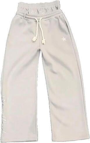 Double Waisted Sweatpants Men Y2k Baggy Sweatpants Drawstring Wide Leg Gym Workout Pants Loose Vintage Grunge Pants in Saudi Arabia