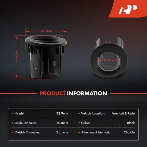 A-Premium 2-PC الأمامية اليسرى واليمين لوقوف السيارات مستشعر الحدود المتوافقة مع طرز فورد-F-150 F150 2021 2022 2023 in Saudi Arabia