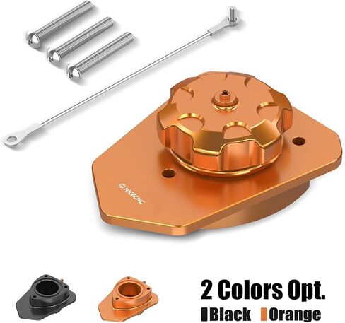 Fuel Filler Neck Gas Tank Cap Kit Compatible with 690 Enduro/R & SMC/R 2019-2023, Fuel Filler Kit with Stainless Steel Tethering Lanyard, Fuel Neck Cap Cover, Black in Saudi Arabia