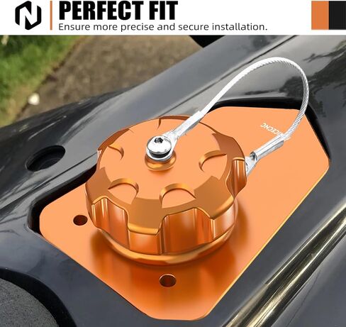 Fuel Filler Neck Gas Tank Cap Kit Compatible with 690 Enduro/R & SMC/R 2019-2023, Fuel Filler Kit with Stainless Steel Tethering Lanyard, Fuel Neck Cap Cover, Black in Saudi Arabia