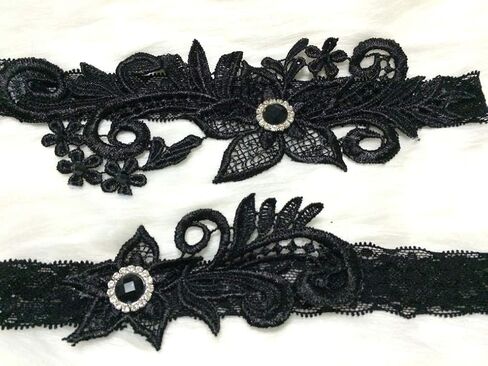 Something Blue for Bride on Wedding Garter Set Lace Wedding Garter for Bride Garter Belt Set 2 Pcs in Saudi Arabia