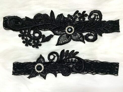 Something Blue for Bride on Wedding Garter Set Lace Wedding Garter for Bride Garter Belt Set 2 Pcs in Saudi Arabia