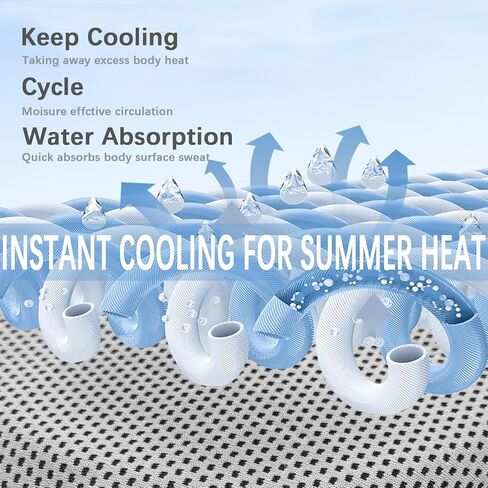 4 Packs Cooling Towels, 40" x 12" Microfiber Cooling Towels for Neck and Face, Soft Breathable Gym Towels for Working Out with Waterproof Bag & Carabiner, Sweat Towels for Running, Yoga, Travel, Climb in Saudi Arabia