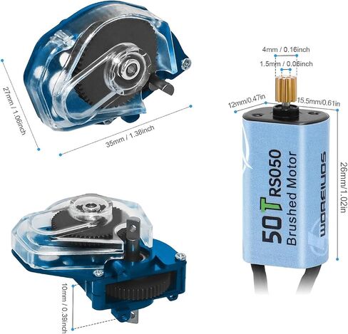 2 في 1 ESC وجهاز استقبال مع 3CH 2.4G RC جهاز إرسال ESC جهاز تحكم عن بعد جهاز استقبال كومبو مصمم خصيصًا لسيارة RC المحورية SCX24 in Kuwait