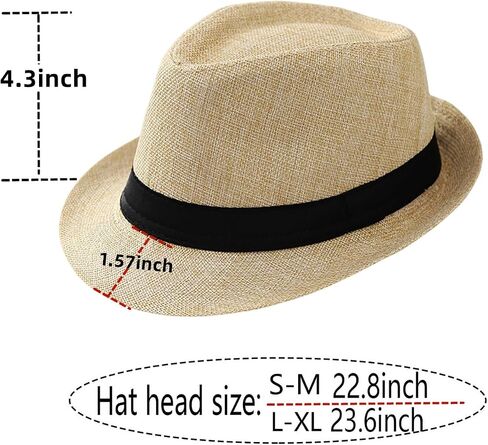 قبعات Giroir Fedora للرجال نساء قصير الحافة للجنسين سمر الشاطئ على طراز 1920s إكسسوارات الحفلات in Kuwait