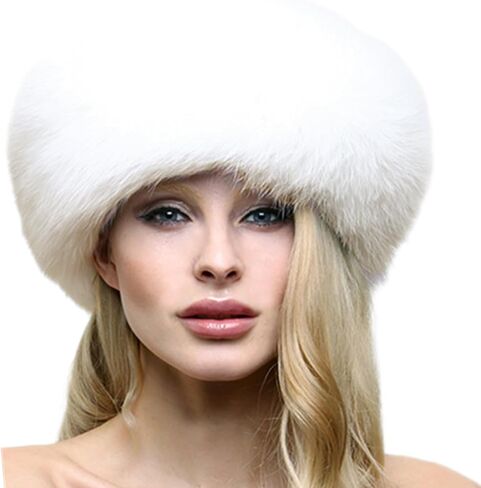 Women's Faux Fur Hats Ladies Russian Cossack Style Winter Caps in Kuwait