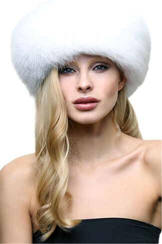 Women's Faux Fur Hats Ladies Russian Cossack Style Winter Caps in Kuwait