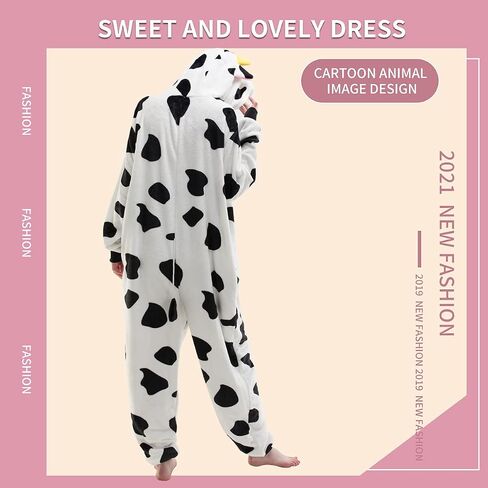 COSUSKET Snug Fit Unisex Adult Onesie Pajamas, Flannel Cosplay Animal One Piece Halloween Costume Sleepwear Homewear in Saudi Arabia