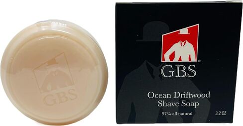 G.B.S 97% Men's Cedar & Pine Shave Soap –All Natural Shave Soap for Men- Creates a Rich Lather Foam for Ultimate Wet Shaving Experience (Cedar and Pine) in Kuwait