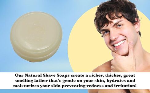 G.B.S 97% Men's Cedar & Pine Shave Soap –All Natural Shave Soap for Men- Creates a Rich Lather Foam for Ultimate Wet Shaving Experience (Cedar and Pine) in Kuwait
