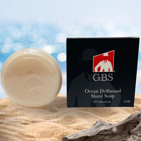 G.B.S 97% Men's Cedar & Pine Shave Soap –All Natural Shave Soap for Men- Creates a Rich Lather Foam for Ultimate Wet Shaving Experience (Cedar and Pine) in Kuwait