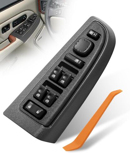 15883323 Master Power Window Switch & Bezel, Front Driver Side Door Lock Fit for 2003-2007 Chevy Avalanche Silverado Suburban Tahoe Cadillac Escalade GMC Yukon Sierra Yukon XL, 901-075 DWS-220 in Saudi Arabia