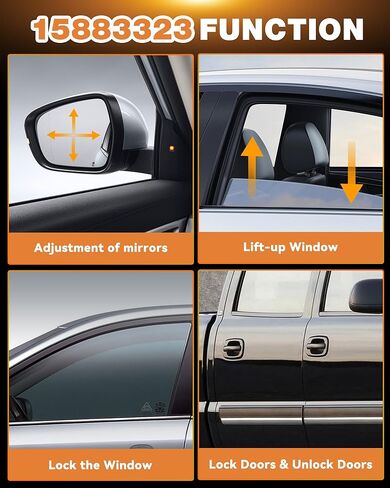 15883323 Master Power Window Switch & Bezel, Front Driver Side Door Lock Fit for 2003-2007 Chevy Avalanche Silverado Suburban Tahoe Cadillac Escalade GMC Yukon Sierra Yukon XL, 901-075 DWS-220 in Saudi Arabia