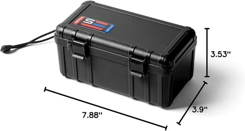 S3 Cases T3500 Waterproof Dry Box Protective Case Mil Spec/USA Made/IP67 Waterproof/Lockable/Airtight/Smell Proof - for Phones, Wallets, Keys, Knives, Survival, Boating, Camping & Watersports (Blue) in Saudi Arabia
