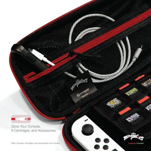 حقيبة حمل واقية للسفر بغطاء صلب من مادة EVA بإصدار محدود من Hyperkin - مرخصة رسميًا - لطراز Nintendo Switch® OLED/Nintendo Switch Lite®/Nintendo Switch® (Ladybug) in Kuwait