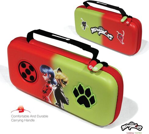 حقيبة حمل واقية للسفر بغطاء صلب من مادة EVA بإصدار محدود من Hyperkin - مرخصة رسميًا - لطراز Nintendo Switch® OLED/Nintendo Switch Lite®/Nintendo Switch® (Ladybug) in Kuwait
