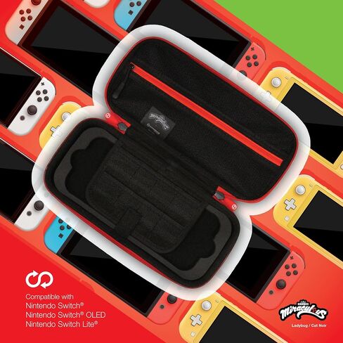 حقيبة حمل واقية للسفر بغطاء صلب من مادة EVA بإصدار محدود من Hyperkin - مرخصة رسميًا - لطراز Nintendo Switch® OLED/Nintendo Switch Lite®/Nintendo Switch® (Ladybug) in Kuwait