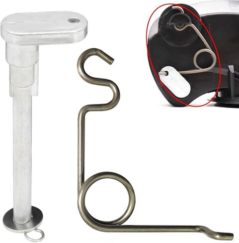Fuel Door Hinge Pin with Gas Door Spring, for 2009-2014 F150, 2010-2014 Lincoln Mark Loose Gas Cap Permanent Repair Fix (09-14 Spring+Hinge) in Saudi Arabia