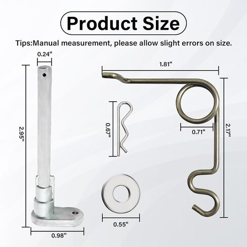 Fuel Door Hinge Pin with Gas Door Spring, for 2009-2014 F150, 2010-2014 Lincoln Mark Loose Gas Cap Permanent Repair Fix (09-14 Spring+Hinge) in Saudi Arabia