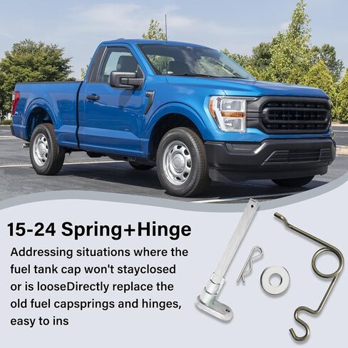 Fuel Door Hinge Pin with Gas Door Spring, for 2009-2014 F150, 2010-2014 Lincoln Mark Loose Gas Cap Permanent Repair Fix (09-14 Spring+Hinge) in Saudi Arabia