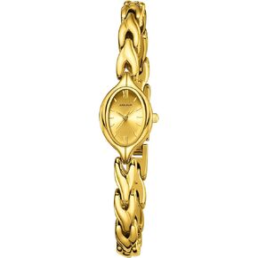ساعة سوار Oval Women للسيدات في Jiandun ، شريط الفولاذ المقاوم للصدأ المقاوم للماء مع أداة ضبط ، ساعة معصمة رجعية ، مثالية للارتداء اليومي والمناسبات الخاصة