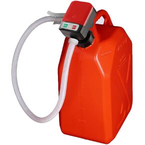 Automatic Fuel Transfer Pump, Gas Pump Battery Powered with Auto-Stop Sensor, with 2.4 GPM Flow Rate & Advanced Adapter, Portable Liquid Pump for Gasoline, Kerosene, Diesel
